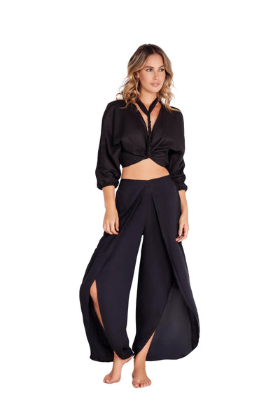 BLACK SARONG PANTS