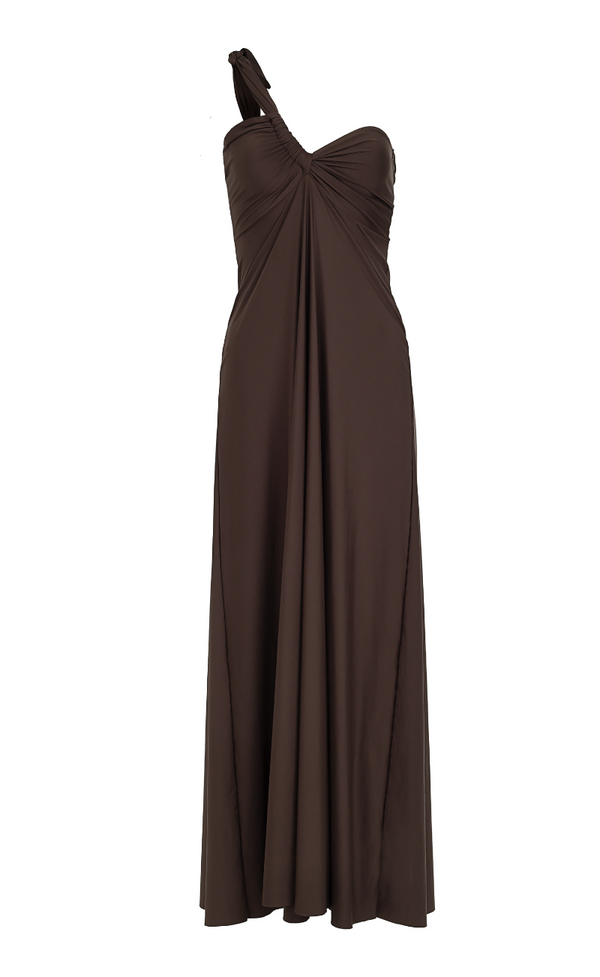 LIGHT BROWN LONG DRESS