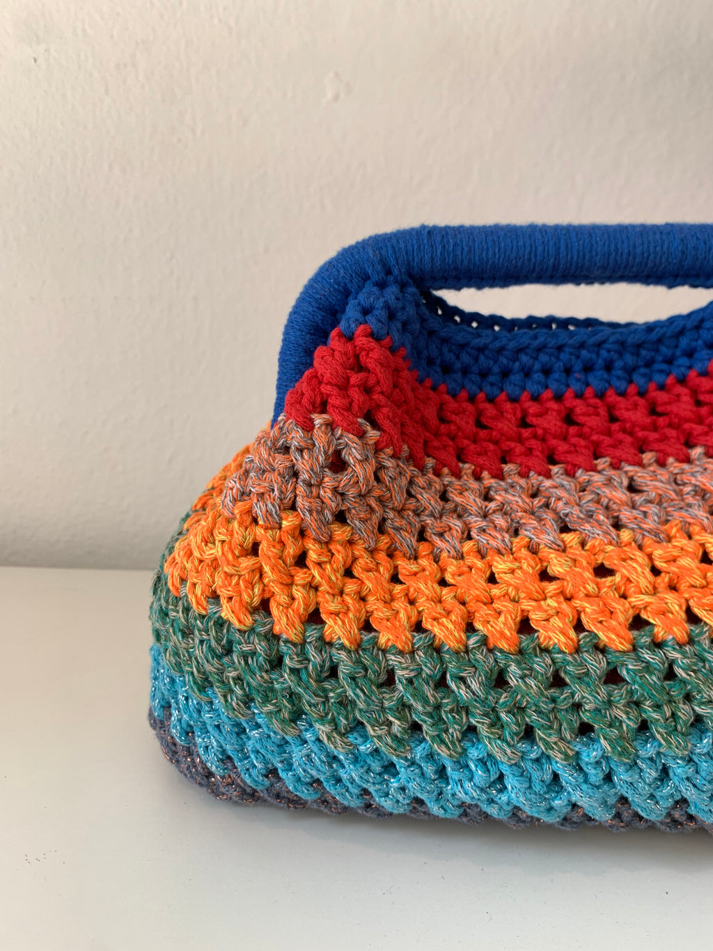 MULTICOLOR RAFFIA BAG