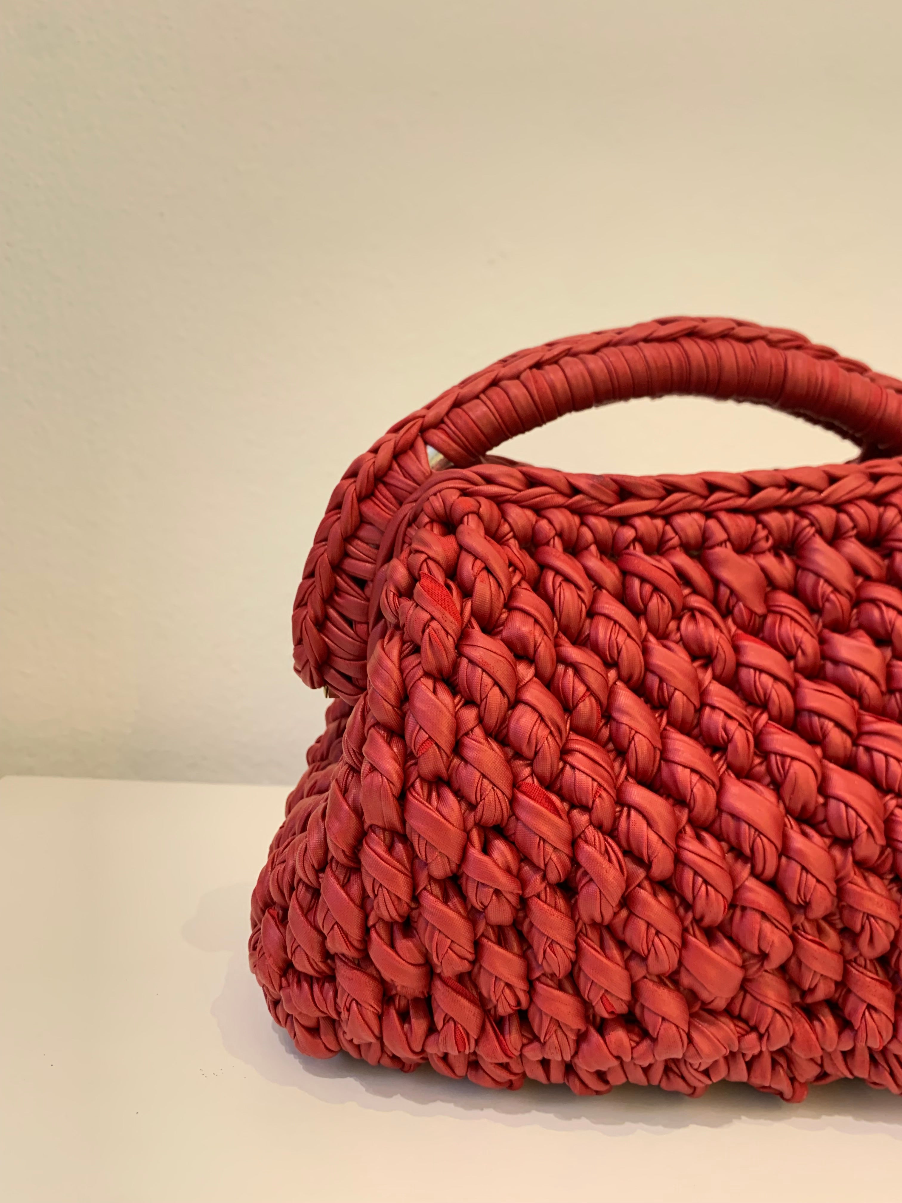 RECTANGULAR BAG IN RED COLOR