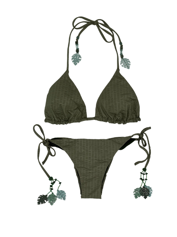 OLIVE STRAP BIKINI